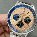 BLS Factory Breitling Navitimer 1 B01 Chronograph AB0138241K1A1 43m ( (6) BLS Factory Breitling Navitimer 1 B01 Chronograph AB0138241K1A1 43mm Full Steel Black Eye Bronze Dial