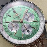 BLS Factory Breitling Navitimer 1 B01 Chronograph AB0138241L1A1 43mm Full Steel Light Green ( (7) BLS Factory Breitling Navitimer 1 B01 Chronograph AB0138241L1A1 43mm Full Steel Light Green Dial