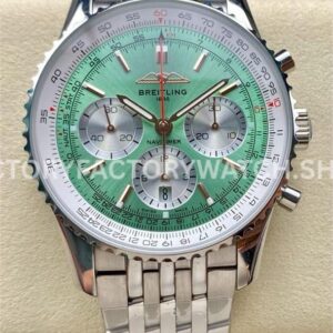BLS Factory Breitling Navitimer B01 AB0138241L1A1 43mm light green dial