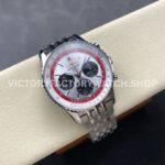 BLS Factory Breitling Navitimer 1 B01 Chronograph AB01383B1G1A1 43mm Full Steel Whi ( BLS Factory Breitling Navitimer 1 B01 Chronograph AB01383B1G1A1 43mm Full Steel White Dial