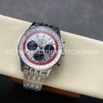 BLS Factory Breitling Navitimer 1 B01 Chronograph AB01383B1G1A1 43mm Full Steel Whi (1) BLS Factory Breitling Navitimer 1 B01 Chronograph AB01383B1G1A1 43mm Full Steel White Dial