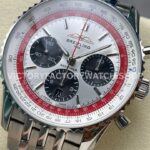 BLS Factory Breitling Navitimer 1 B01 Chronograph AB01383B1G1A1 43mm Full Steel Whi ( (5) BLS Factory Breitling Navitimer 1 B01 Chronograph AB01383B1G1A1 43mm Full Steel White Dial