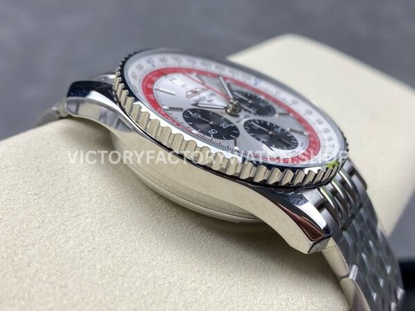 BLS Factory Breitling Navitimer 1 B01 Chronograph AB01383B1G1A1 43mm Full Steel Whi ( (7) BLS Factory Breitling Navitimer 1 B01 Chronograph AB01383B1G1A1 43mm Full Steel White Dial