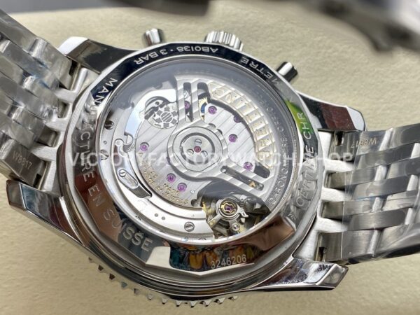 BLS Factory Breitling Navitimer 1 B01 Chronograph AB01389C1C1P1 43mm Full Steel Sliver ( (5) BLS Factory Breitling Navitimer 1 B01 Chronograph AB01389C1C1P1 43mm Full Steel Sliver Eye Blue Dial