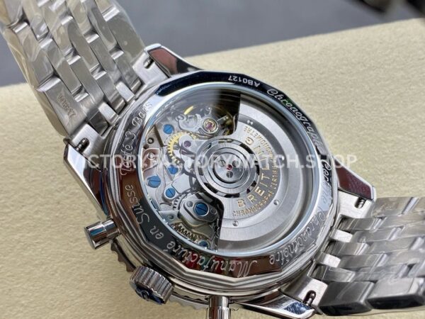 BLS Factory Breitling Navitimer Chronograph AB0121211B1A1 43mm Full Steel White ( (6) BLS Factory Breitling Navitimer Chronograph AB0121211B1A1 43mm Full Steel White Eye Black Dial