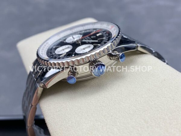 BLS Factory Breitling Navitimer Chronograph AB0121211B1A1 43mm Full Steel White ( (8) BLS Factory Breitling Navitimer Chronograph AB0121211B1A1 43mm Full Steel White Eye Black Dial