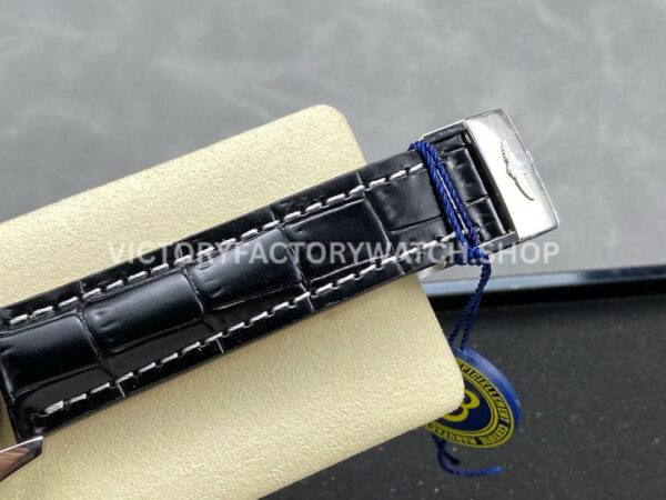 BLS Factory Breitling Navitimer Chronograph AB0121211B1A1 43mm Steel L ( (5) BLS Factory Breitling Navitimer Chronograph AB0121211B1A1 43mm Steel Leather Strap White Eye Black Dial
