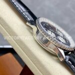 BLS Factory Breitling Navitimer Chronograph AB0121211B1A1 43mm Steel L ( (6) BLS Factory Breitling Navitimer Chronograph AB0121211B1A1 43mm Steel Leather Strap White Eye Black Dial