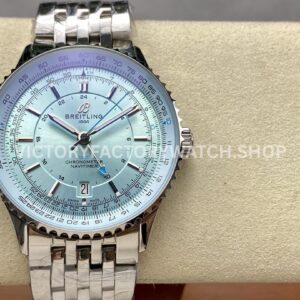 BLS Factory Breitling Navitimer GMT A32310171C1A1 41mm Full Steel Ice Blue Dial