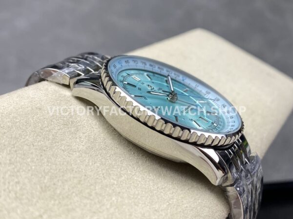 BLS Factory Breitling Navitimer GMT A32310171C1A1 41mm Full Steel Ice Blue Dial (4) BLS Factory Breitling Navitimer GMT A32310171C1A1 41mm Full Steel Ice Blue Dial