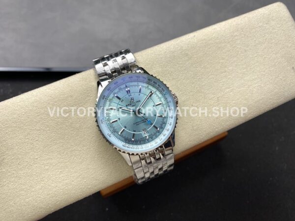 BLS Factory Breitling Navitimer GMT A32310171C1A1 41mm Full Steel Ice Blue Dial (6) BLS Factory Breitling Navitimer GMT A32310171C1A1 41mm Full Steel Ice Blue Dial