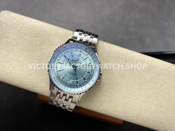 BLS Factory Breitling Navitimer GMT A32310171C1A1 41mm Full Steel Ice Blue Dial (7) BLS Factory Breitling Navitimer GMT A32310171C1A1 41mm Full Steel Ice Blue Dial