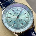 BLS Factory Breitling Navitimer GMT A32310171C1P1 41mm Steel Leather Strap Ice Blue Dial (1) BLS Factory Breitling Navitimer GMT A32310171C1P1 41mm Steel Leather Strap Ice Blue Dial