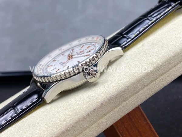 BLS Factory Breitling Navitimer GMT A32310211G1P1 41mm Steel Leather Strap Silver Dial (7) BLS Factory Breitling Navitimer GMT A32310211G1P1 41mm Steel Leather Strap Silver Dial