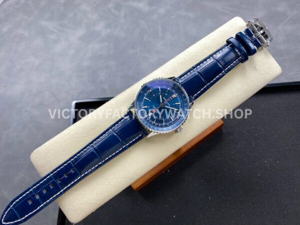 BLS Factory Breitling Navitimer GMT A32310251B1A1 41mm Steel Leather Strap Blue Dial (3) BLS Factory Breitling Navitimer GMT A32310251B1A1 41mm Steel Leather Strap Blue Dial