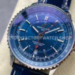 BLS Factory Breitling Navitimer GMT A32310251B1A1 41mm Steel Leather Strap Blue Dial (4) BLS Factory Breitling Navitimer GMT A32310251B1A1 41mm Steel Leather Strap Blue Dial