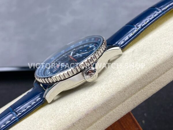 BLS Factory Breitling Navitimer GMT A32310251B1A1 41mm Steel Leather Strap Blue Dial (6) BLS Factory Breitling Navitimer GMT A32310251B1A1 41mm Steel Leather Strap Blue Dial
