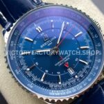 BLS Factory Breitling Navitimer GMT A32310251B1A1 41mm Steel Leather Strap Blue Dial (7) BLS Factory Breitling Navitimer GMT A32310251B1A1 41mm Steel Leather Strap Blue Dial