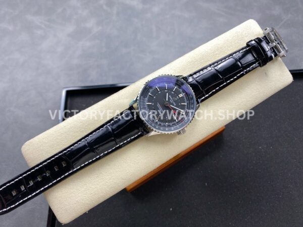BLS Factory Breitling Navitimer GMT A32310251B1P1 41mm Steel Leather Strap Black Dial (2) BLS Factory Breitling Navitimer GMT A32310251B1P1 41mm Steel Leather Strap Black Dial
