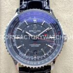 BLS Factory Breitling Navitimer GMT A32310251B1P1 41mm Steel Leather Strap Black Dial (5) BLS Factory Breitling Navitimer GMT A32310251B1P1 41mm Steel Leather Strap Black Dial