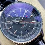 BLS Factory Breitling Navitimer GMT A32310251B1P1 41mm Steel Leather Strap Black Dial (8) BLS Factory Breitling Navitimer GMT A32310251B1P1 41mm Steel Leather Strap Black Dial