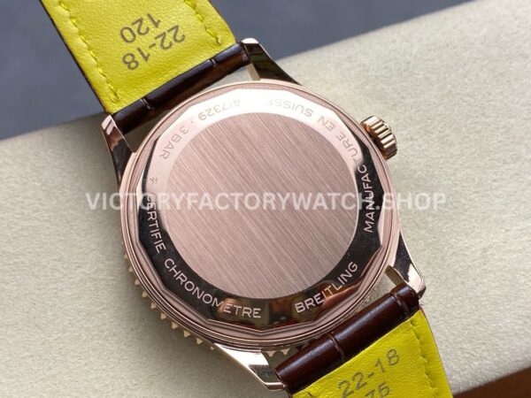 BLS Factory Breitling Navitimer GMT R32310251L1R1 41mm Rose Gold Leather Strap Green Dial (2) BLS Factory Breitling Navitimer GMT R32310251L1R1 41mm Rose Gold Leather Strap Green Dial