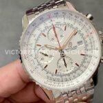 BLS Factory Breitling Navitimer Heritage Chronograph A13324121G1A1 43mm Full St (1) BLS Factory Breitling Navitimer Heritage Chronograph A13324121G1A1 43mm Full Steel Silver Dial