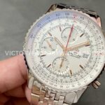 BLS Factory Breitling Navitimer Heritage Chronograph A13324121G1A1 43mm Full St ( (5) BLS Factory Breitling Navitimer Heritage Chronograph A13324121G1A1 43mm Full Steel Silver Dial