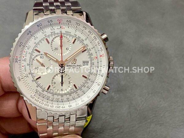 BLS Factory Breitling Navitimer Heritage Chronograph A13324121G1A1 43mm Full St ( (8) Breitling Navitimer Heritage A13324121G1A1 silver dial steel bracelet