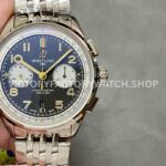BLS Factory Breitling Premier B01 Chronograph AB0118A21B1A1 42mm Full Steel White Eye (1) BLS Factory Breitling Premier B01 AB0118A21B1A1 42mm black dial full steel chronograph