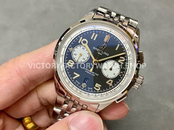 BLS Factory Breitling Premier B01 Chronograph AB0118A21B1A1 42mm Full Steel White Eye ( (5) BLS Factory Breitling Premier B01 Chronograph AB0118A21B1A1 42mm Full Steel White Eye Black Dial