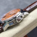 BLS Factory Breitling Premier B01 Chronograph AB0145331K1P1 42mm Stee ( (5) BLS Factory Breitling Premier B01 Chronograph AB0145331K1P1 42mm Steel Leather Strap Arabic Numerals Orange Dial