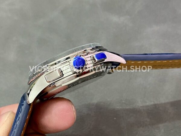 BLS Factory Breitling Premier Chronograph Date AB0118A61C1P2 42mm Steel Leat ( (9) BLS Factory Breitling Premier Chronograph Date AB0118A61C1P2 42mm Steel Leather Strap Black Eye Blue Dial