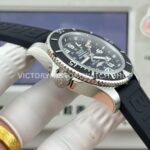 BLS Factory Breitling Superocean A17365C91B1S1 42mm Steel Rubber Strap Arabic numerals Black Dial