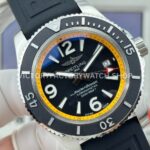 BLS Factory Breitling Superocean A17366D71B1S1 42mm Steel Rubber Strap Arabic numerals Black Dial (3) BLS Factory Breitling Superocean A17366D71B1S1 42mm Steel Rubber Strap Arabic numerals Black Dial