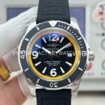 BLS Factory Breitling Superocean A17366D71B1S1 42mm Steel Rubber Strap Arabic numerals Black Dial (8) BLS Breitling Superocean A17366D71B1S1 42mm black dial watch