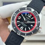 BLS Factory Breitling Superocean A17366D71B2S1 42mm Steel Rubber Strap Arabic numerals Black Dial