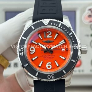BLS Breitling Superocean A17366D71O1S2 42mm orange dial watch