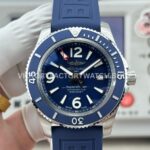 BLS Factory Breitling Superocean A17366D81C1A1 42mm Steel Rubber Strap Arabic numerals Blue Dial (3) BLS Breitling Superocean A17366D81C1A1 42mm blue dial watch
