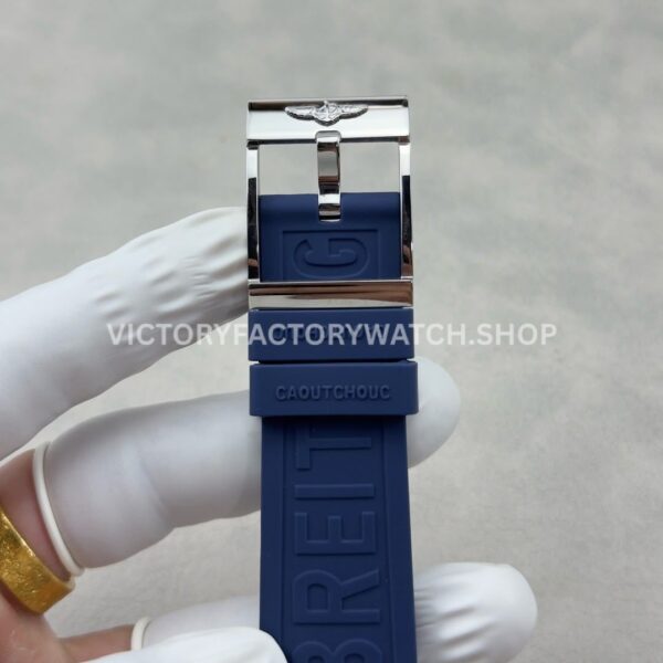 BLS Factory Breitling Superocean A17366D81C1A1 42mm Steel Rubber Strap Arabic numerals Blue Dial (5) BLS Factory Breitling Superocean A17366D81C1A1 42mm Steel Rubber Strap Arabic numerals Blue Dial