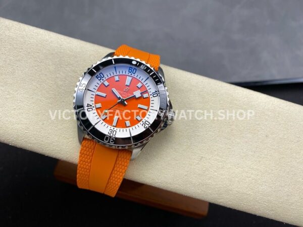 BLS Factory Breitling Superocean A173751A1O1S1 42mm Steel Orange Rubber Strap Orange Dial (9) BLS Factory Breitling Superocean A173751A1O1S1 42mm Steel Orange Rubber Strap Orange Dial