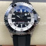 BLS Factory Breitling Superocean A17375211B1A1 42mm Steel Black Rubber Strap Black Dial (4) BLS Factory Breitling Superocean A17375211B1A1 42mm black dial steel bracelet