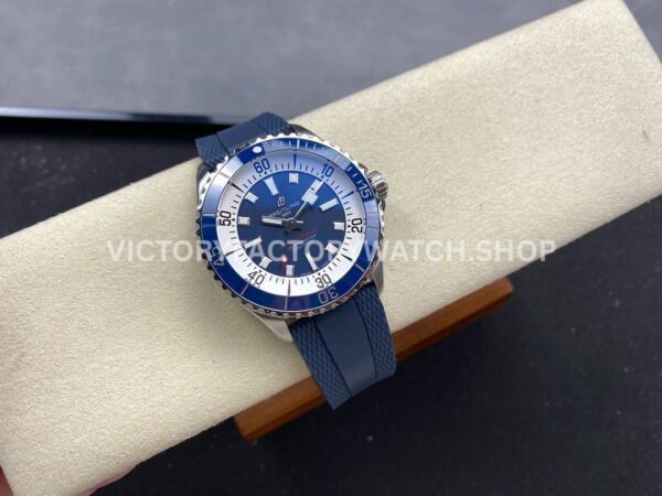 BLS Factory Breitling Superocean A17375E71C1S1 42mm Steel Blue Rubber Strap Blue Dial (2) BLS Factory Breitling Superocean A17375E71C1S1 42mm Steel Blue Rubber Strap Blue Dial