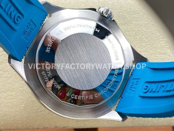 BLS Factory Breitling Superocean A17376211L2S1 42mm Steel Light Blue Rubber Strap Light Blue Dial (8) BLS Factory Breitling Superocean A17376211L2S1 42mm Steel Light Blue Rubber Strap Light Blue Dial