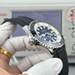 BLS Factory Breitling Superocean A17378211B1A1 46mm Steel Black Rubber Strap Black Dial