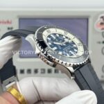 BLS Factory Breitling Superocean E10379351B1S1 46mm Steel Rubber Strap Blue Dial
