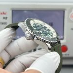 BLS Factory Breitling Superocean E10379D31L1E1 46mm Steel Green Rubber Strap Green Dial