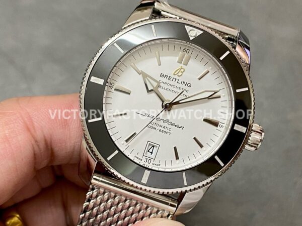 BLS Factory Breitling Superocean Heritage 42 AB201012G827 42mm Full Steel White Dial (8) BLS Factory Breitling Superocean Heritage 42 AB201012G827 42mm Full Steel White Dial