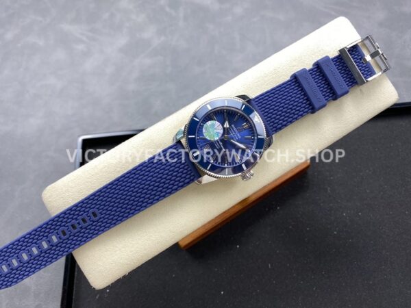 BLS Factory Breitling Superocean Heritage 42 AB2010161C1S1 42mm Steel Blue Rubber Strap Blue ( (6) BLS Factory Breitling Superocean Heritage 42 AB2010161C1S1 42mm Steel Blue Rubber Strap Blue Dial