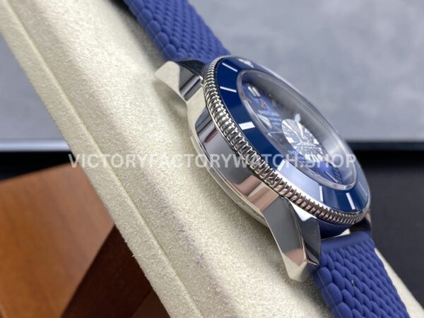 BLS Factory Breitling Superocean Heritage 42 AB2010161C1S1 42mm Steel Blue Rubber Strap Blue ( (8) BLS Factory Breitling Superocean Heritage 42 AB2010161C1S1 42mm Steel Blue Rubber Strap Blue Dial